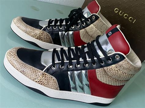 Gucci Ronnie Web High Top Shoes Sz 5.5 US Toddler EU 21 